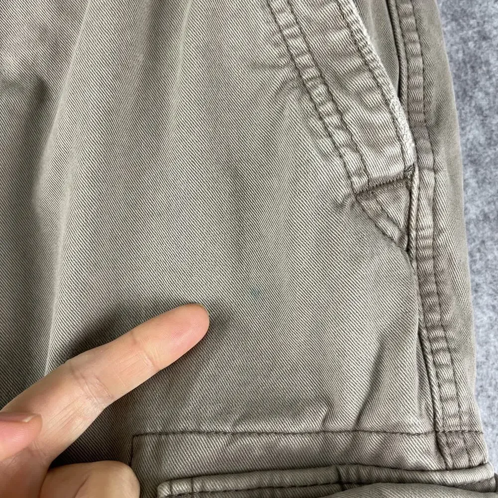 VTG Abercrombie Fitch Cargo Pants Mens 28x27 Beige Loose Paratrooper Y2K Utility